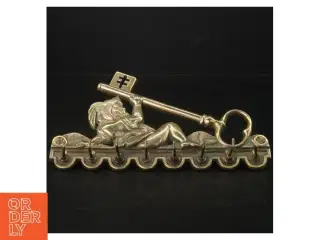 Antik Messing nøgleholder (str. 21 x. 11 cm)