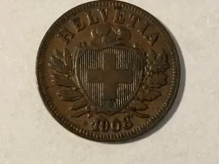 2 Rappen Switzerland 1908