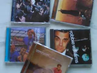 Robbie Williams: 5 Cd'er Stk. 22 kr. 