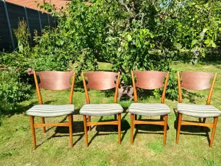 4 stk Helge Sibast spise stole i eg og teak