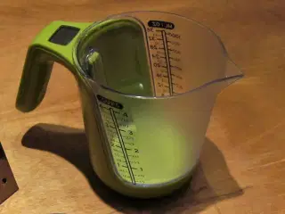 Liter/decilitermål med indbygget vægt