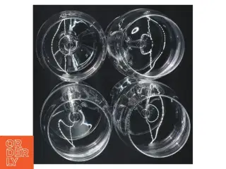Hvidvinsglas (4 stk) fra Lyngby glas (str. 21,5 x Ø6,5 cm)