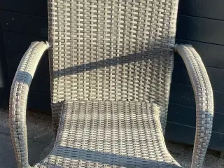 4 Stk havestole med høj ryk 