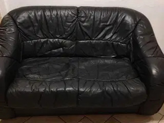 Lædersofa 2 per