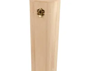 Elegant vinholder i træ med snorhåndtag, 34 cm