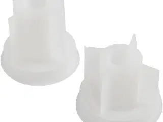 Silikoneform, Lysestage, H: 5,8+7,5 cm, diam. 7,5 cm, B: 2-2,5 cm, mat transparent, 2stk./ 1 pk.