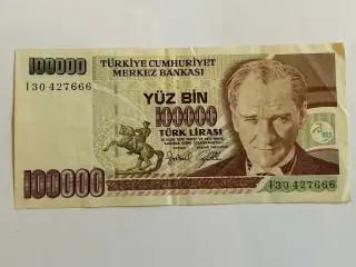 100000 Lira Turkey