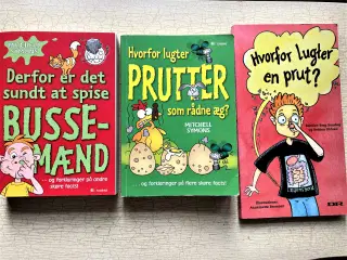 Humor,bøger om bussemænd, lort, prutter, pølsesnak