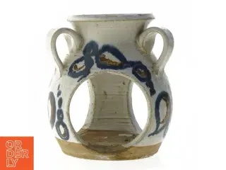 Keramisk vase med håndtag (str. Ø. 10 cm, længde, 15 cm)