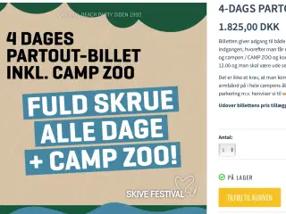 skive festival billet partout og camp