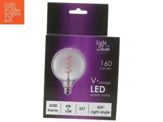 LED pære fra Light SN Shine (str. Ø. 125 mm. længde. 170 mm)