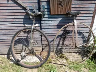 ethjulet cykel, store hjul