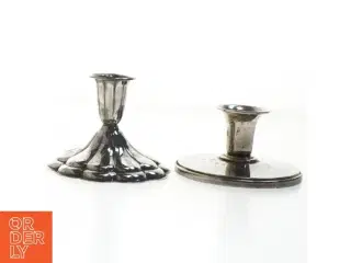 Sæt af vintage lysestager (str. Ø 11 cm)