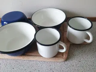 Outdoor service, melamin skåle og kopper