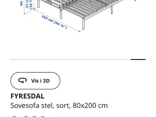 Fyresdal seng med udtræk