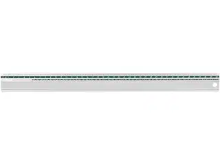 Robust 40 cm Sikkerhedslineal med Skridsikker Bagside