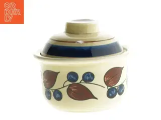 Porcelænskrukke med låg (str. 10 x 11 cm)