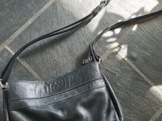 Læder taske sort 