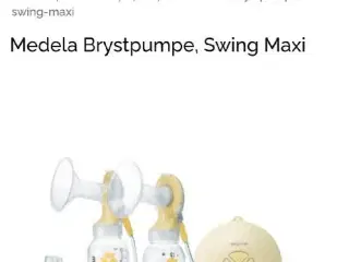 Medela swing maxi brystpumpe