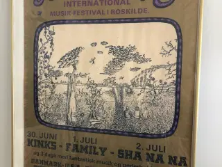 Plakat fra den første Roskilde Festival 1972