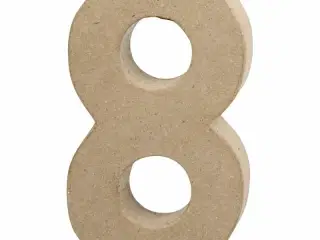 Tal, 8, H: 20,2 cm, B: 11 cm, tykkelse 2,5 cm, 1 stk.