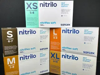 Nitrilhandsker blå XS