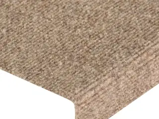 Trappemåtter 15 stk. tuftet 65x21x4 cm cremefarvet