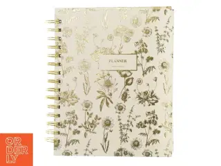 Spiralbundet planner med blomstermotiv fra Søstrene Grene