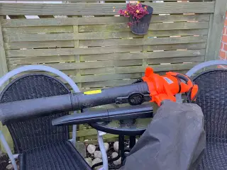 Løvsuger/-blæser med kværn