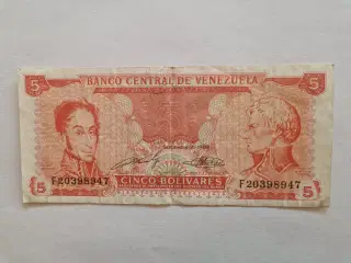 5 Bolivares 1989 Venezuela