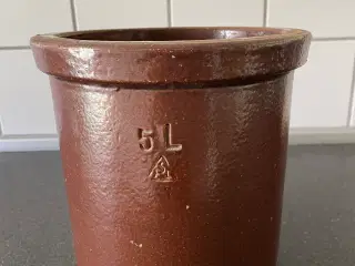 Keramik krukke 5 L   Mærket-  FSL