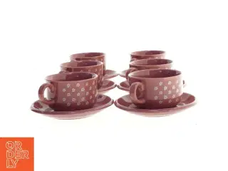 Lyserøde Sdahl Forglemmigej Kaffekopper med underkopper (str. 8,5 cm)