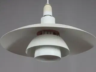 PH 4 lampe i hvid stål