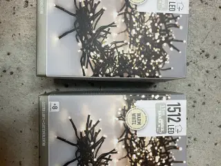 2 stk lyskæder, laserlys