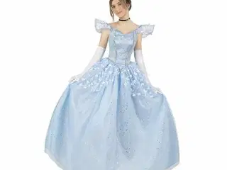 Blå prinsessekostume til voksne, 3 dele - S