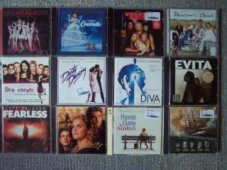 100 Film CD-SOUNDTRACKs sælges stykvis           