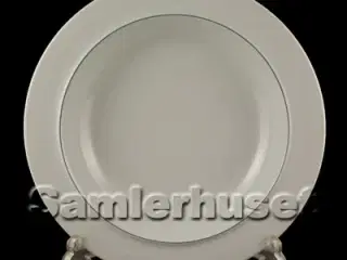 Blåkant Tallerken Dyb 21 cm.
