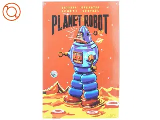 Metalskilt, Planet Robot fra Popcorn Posters (str. 43 x 28 cm)