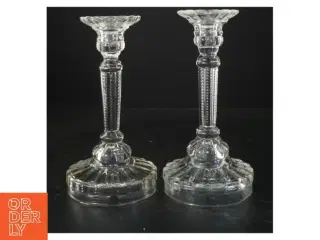 Glas lysestager (str. 19 cm og 20 cm)