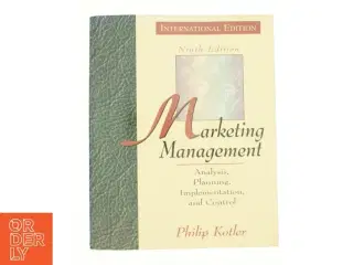 Marketing Management: Analysis, Planning and Control (Prentice Hall International Series in Marketing) af Philip Kotler (Bog)