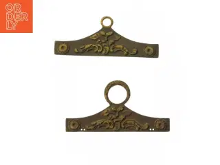 Dekorative messing holdere til klokkestreng(str. 17 cm)
