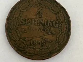4 Skilling 1849 Sweden