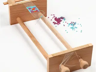 Perlevæv i Træ - 26 cm til Smykkedesign