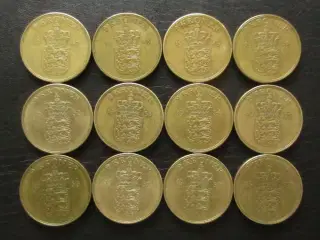 2 kr 1947-1959 Fr. IX komplet sæt 12 stk