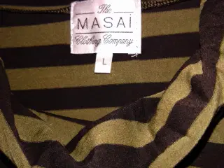 MASAI stribet 3/4 ærmet bluse L