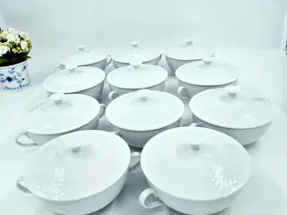 Hvid Elegance Bouillonkop Porcelæn