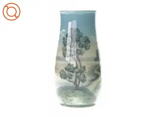 Vase med landskabs mønster
