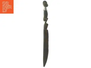 Brevkniv med afrikansk kvinde (str. 26. x 2 cm)