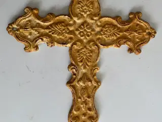 Vintage væg kors i støbejern