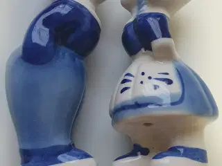 Porcelænsfigur - Hollandsk kyssende par